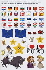 Stickersammlung aus Sophie und Paul entdecken Europa. Aktion Europa.